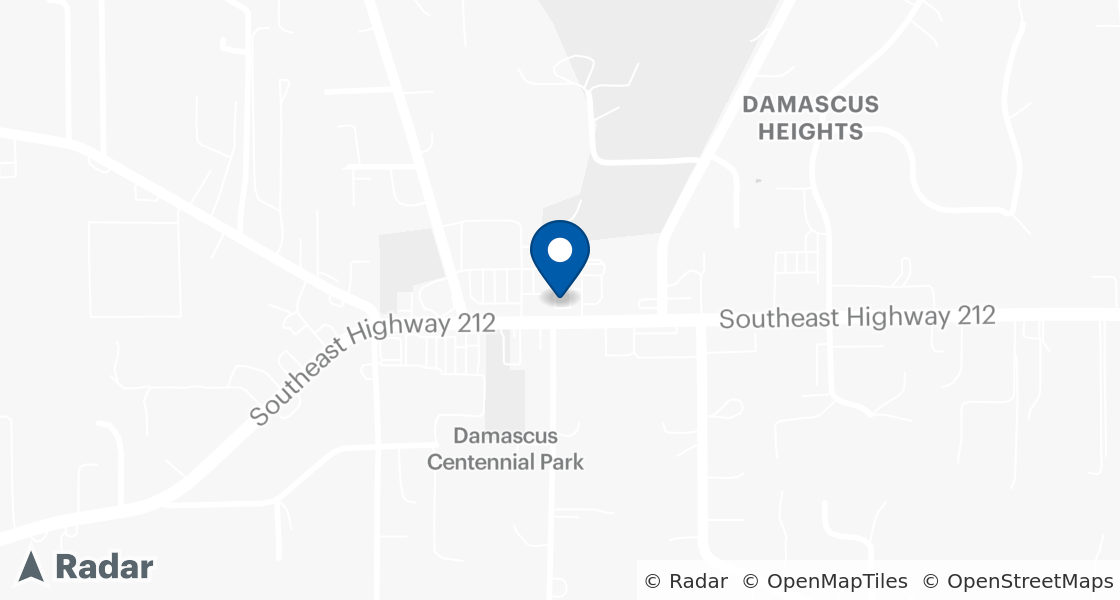 Map of Dairy Queen Location:: 20205 SE Highway 212, Damascus, OR, 97089-9242